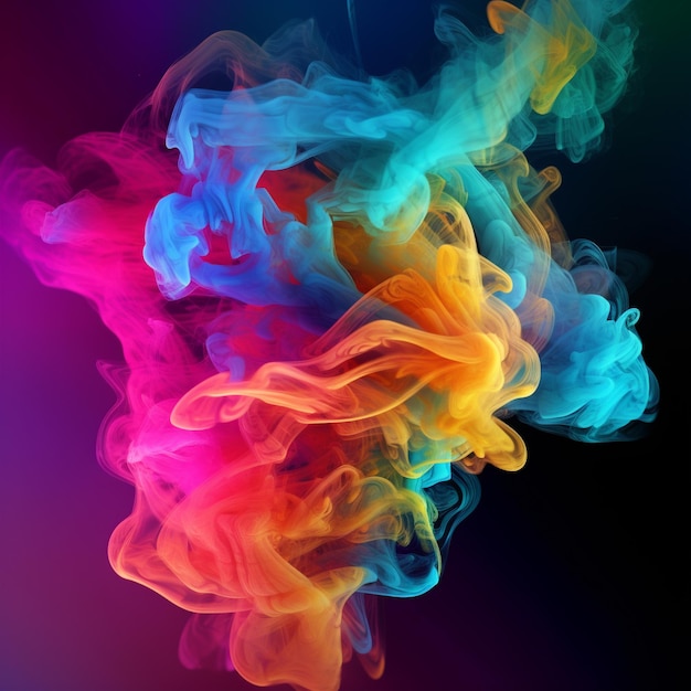 Colorful smoke