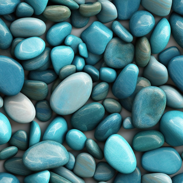 Colorful smooth stones