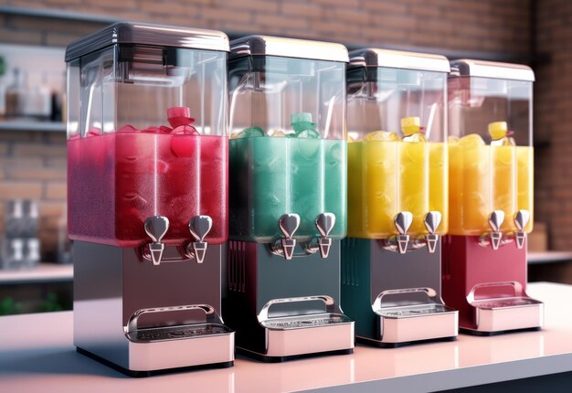 colorful smoothie mixer