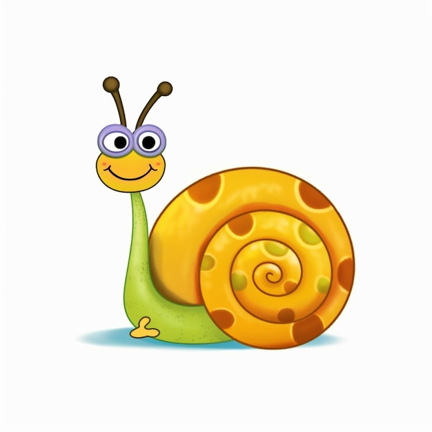 colorful snail illustration