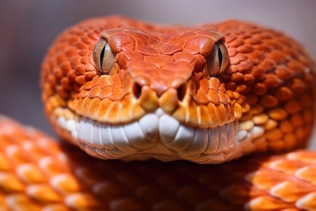 Photo colorful snake python cobra viper forest hiding waiting for prey rainforest jungle untouched nature