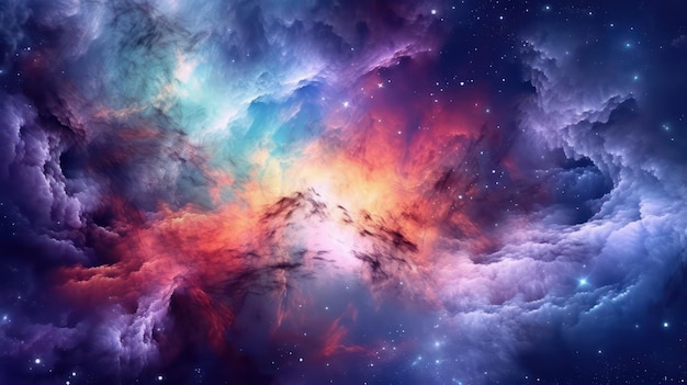 colorful space background