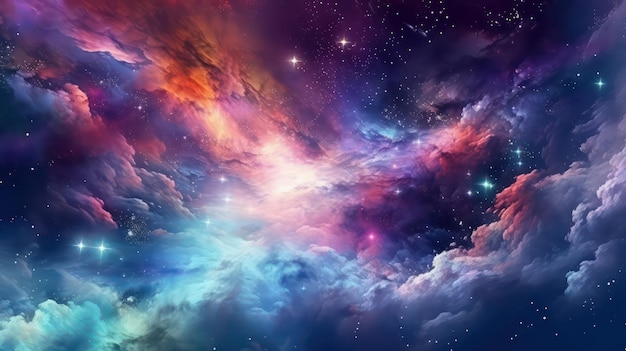 colorful space background