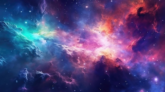 Colorful space galaxy cloud nebula Universe science astronomy Supernova background wallpaper