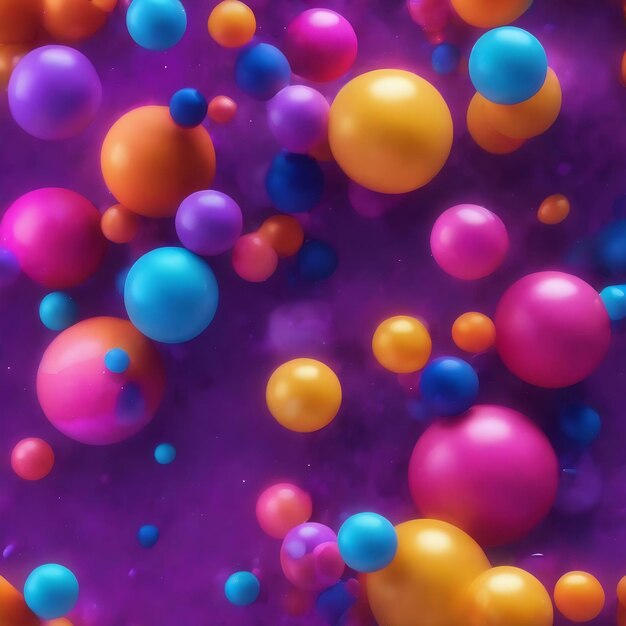 A colorful space with a blue and purple background