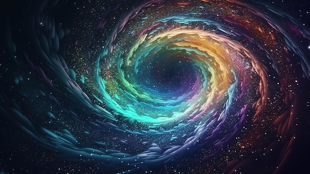 Colorful Sparkle Swirl