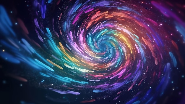 Colorful Sparkle Swirl