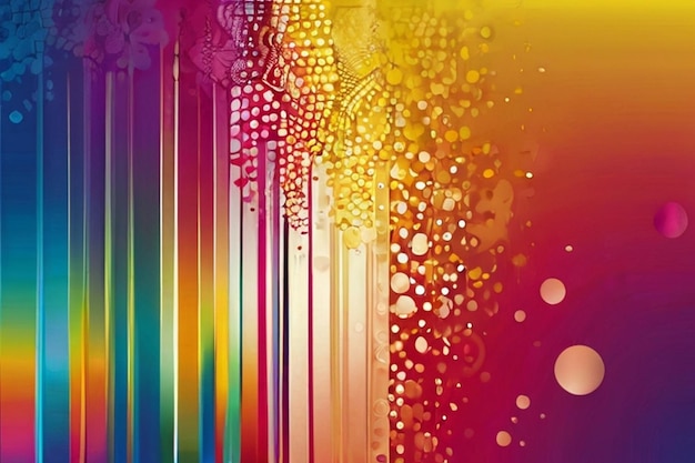 Photo colorful spectrum ombre vector design for artistic projects