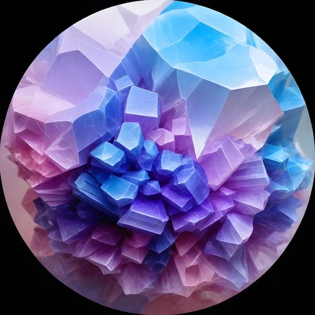 Foto una sfera colorata con molti colori della parola blu su di essa