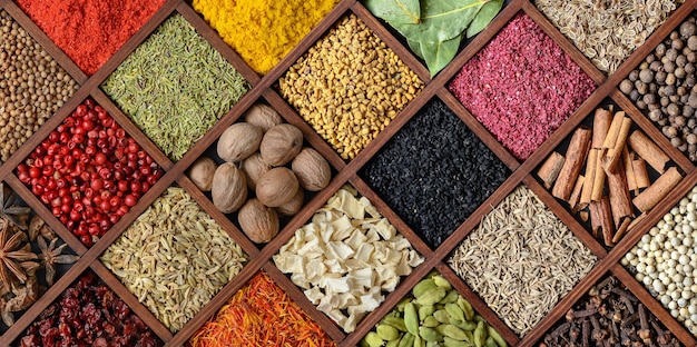 Colorful spice background