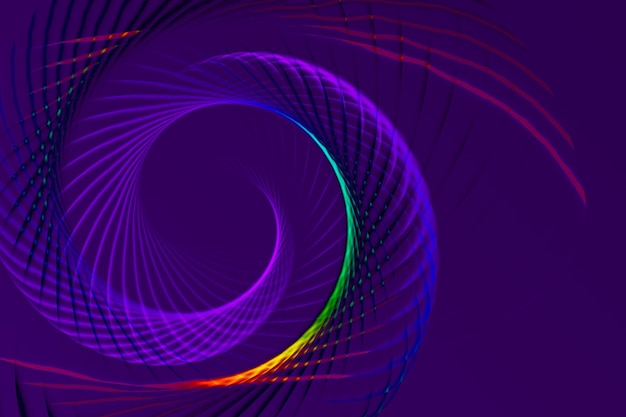 Красочная спиральная абстрактная круговая вращающаяся спираль