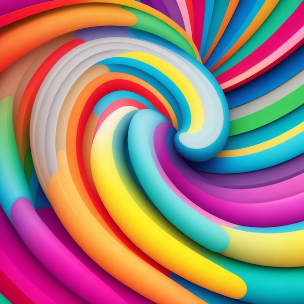 Colorful spiral background