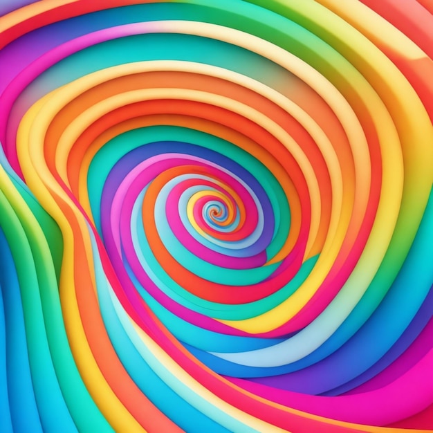 Colorful spiral background