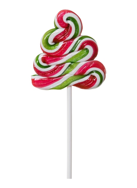 Colorful spiral lollipop