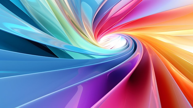 Colorful spiral wallpaper with many colors