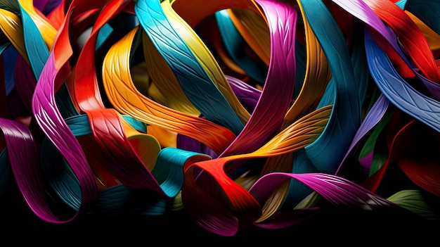 A colorful spiral of wires is shown in this image.