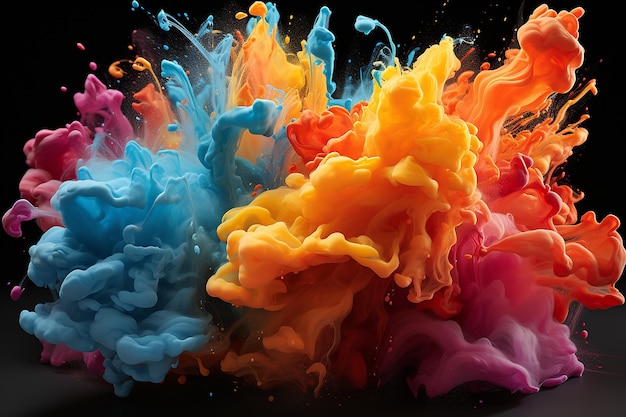 Colorful Splash Explosion