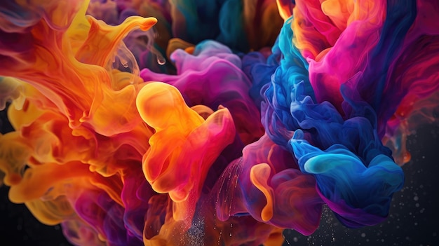 A colorful splash of paint is shown in this image.