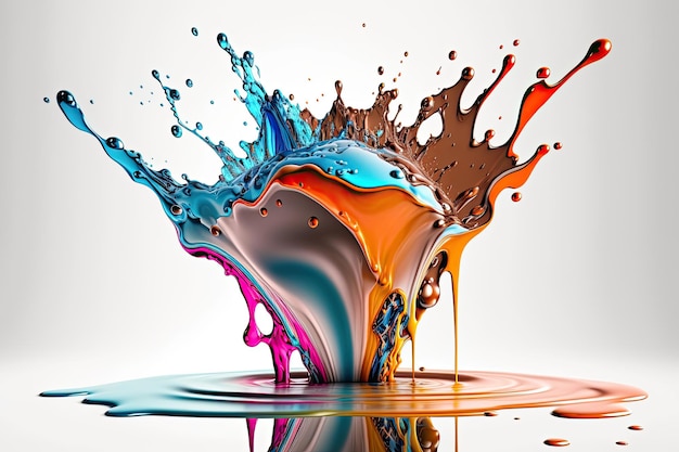 A colorful splash of paint is shown in this image.