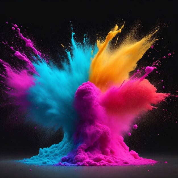 colorful splash