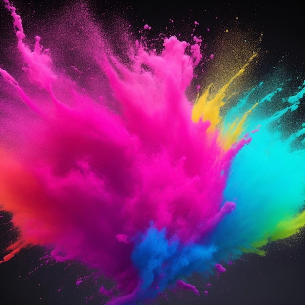 colorful splash