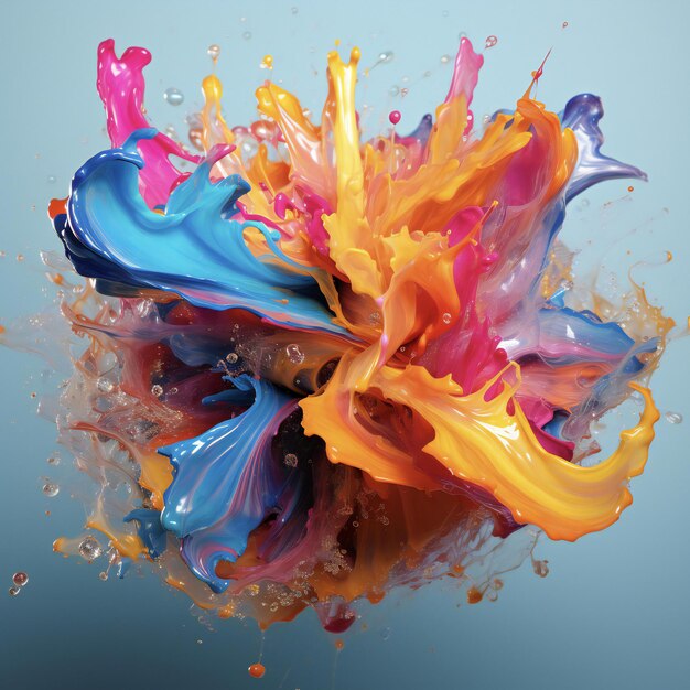 colorful splash