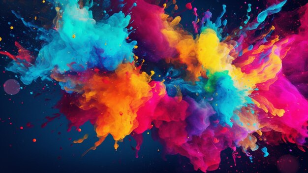 Colorful splatters background