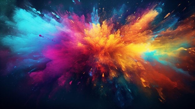 Photo colorful splatters background