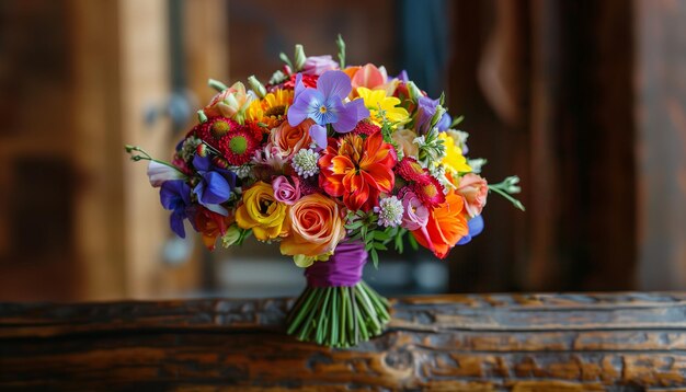 Colorful spring bouquet