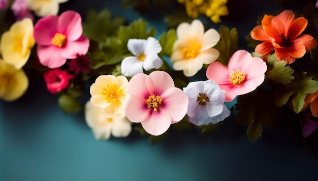 Colorful spring flower Generative Ai