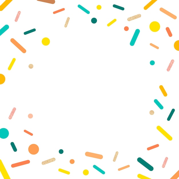 colorful sprinkles png frame background cute pastel icecream design
