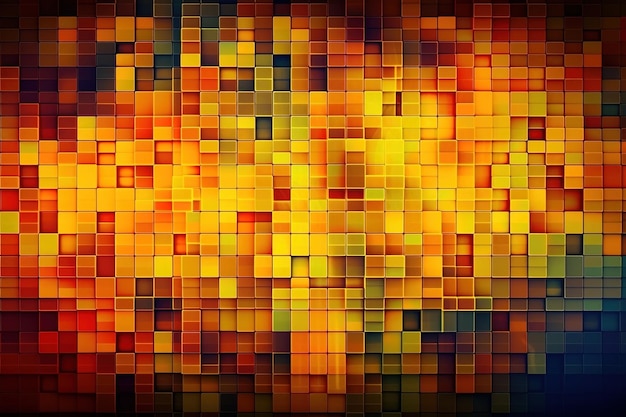 Colorful squares overlapping on a white background Generative AI