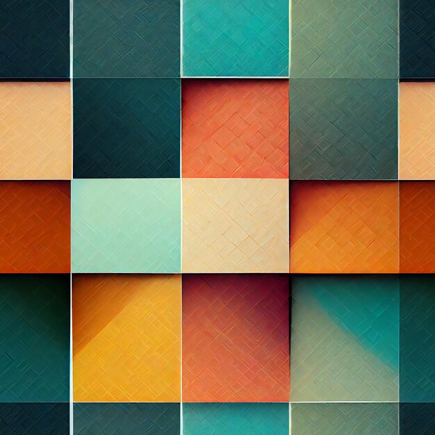 '팬이 아니야'라고 써있는 패턴의 알록달록한 사각형 벽지