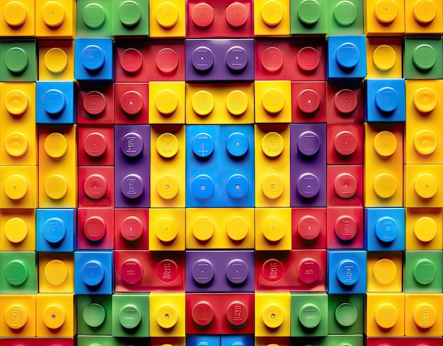 a colorful stack of legos with the letter g on it