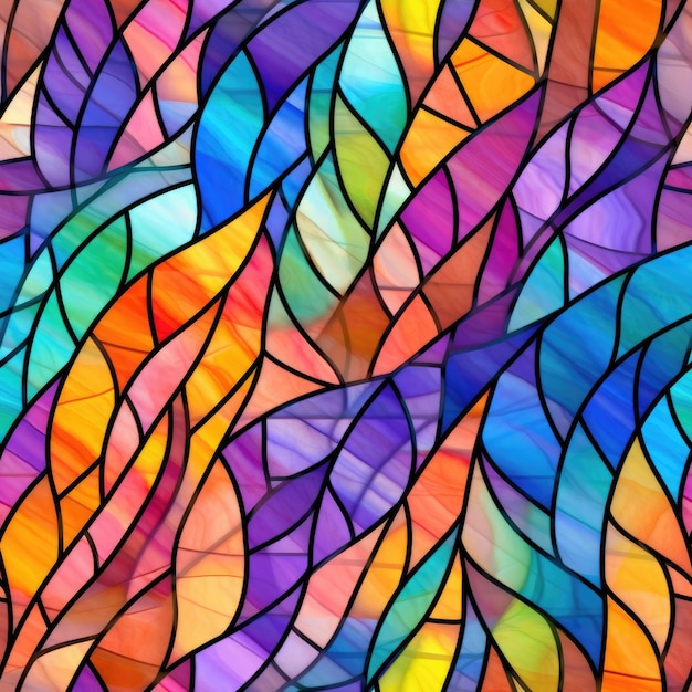 Colorful stained glass background