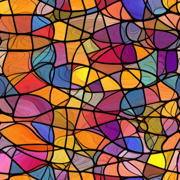 Colorful stained glass background