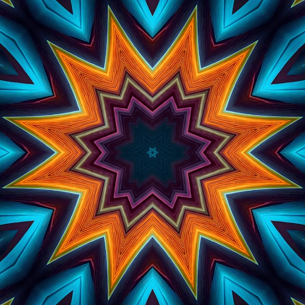 A colorful star pattern with a star design.