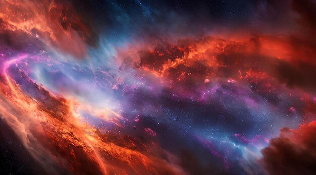Colorful stardust cloud in the universe for desktop wallpaper