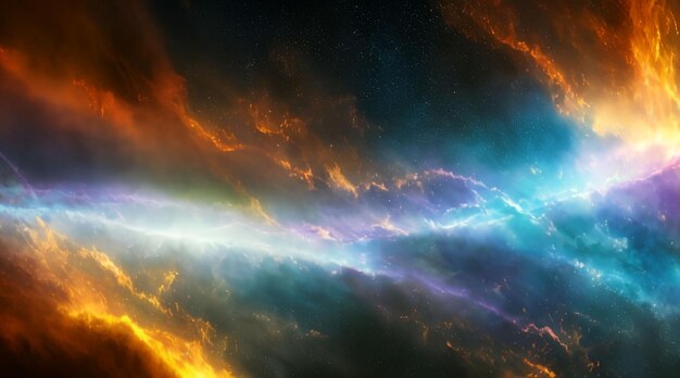 Colorful stardust cloud in the universe for desktop wallpaper