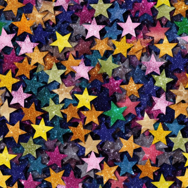 Photo colorful stars background