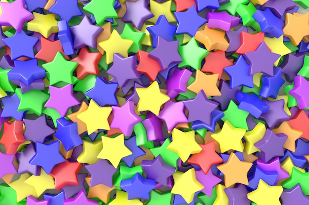 Colorful stars background