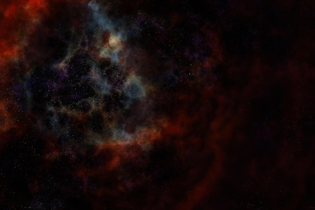 Photo colorful stars nebula with cloud texture and background