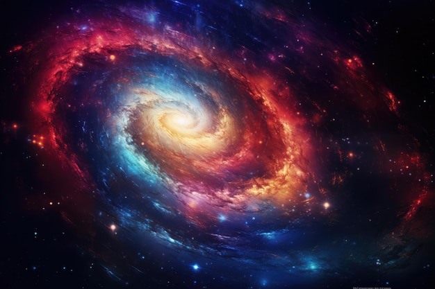 Colorful stars and space background universe wallpaper Generative Ai