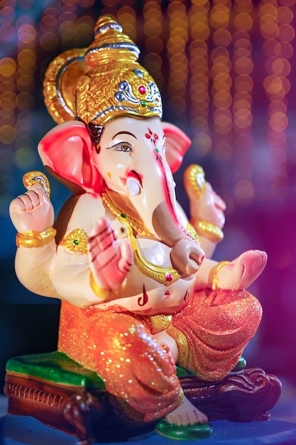 Colorful statue of Ganesha