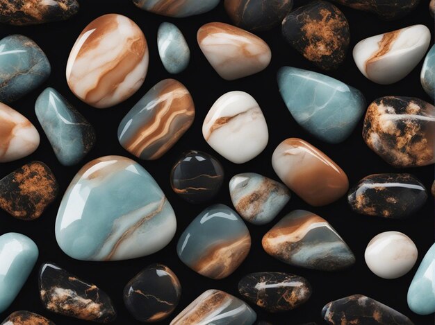 다채로운 돌 배경 바다 돌 배경 자갈 배경 바위 벽 배경 다채로운 바위