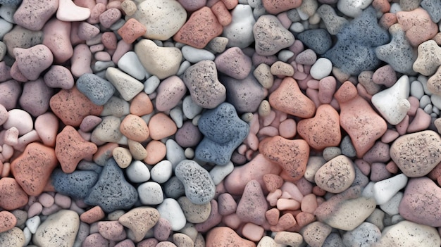 Colorful stone pebbles background