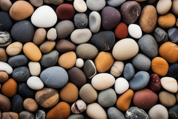 Photo colorful stone pebbles background