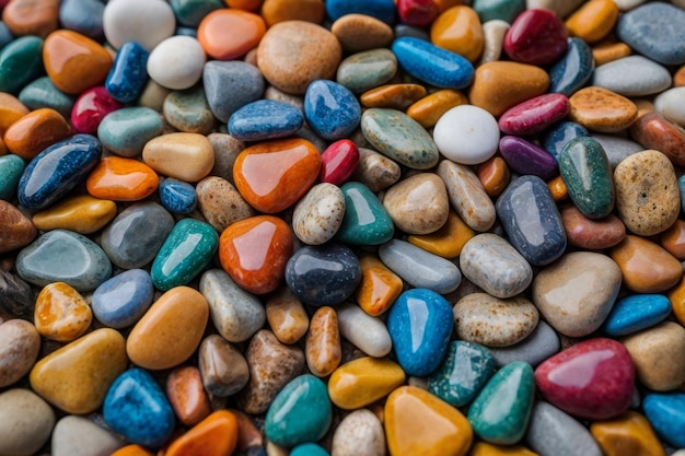 Фото Цветные камни на берегу моря