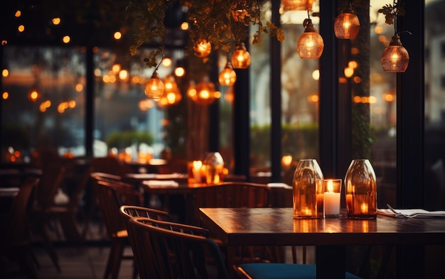 Colorful Street Restaurant