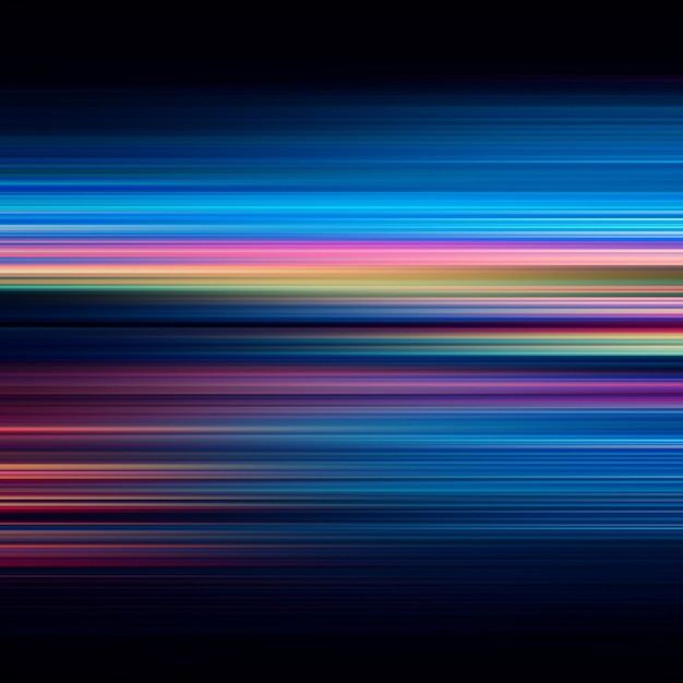 Цветный полосатый абстрактный фон Эффект движения Цветные линии Цветная текстура волокна Фон и баннер Многоцветный градиентный рисунок и текстурированные обои